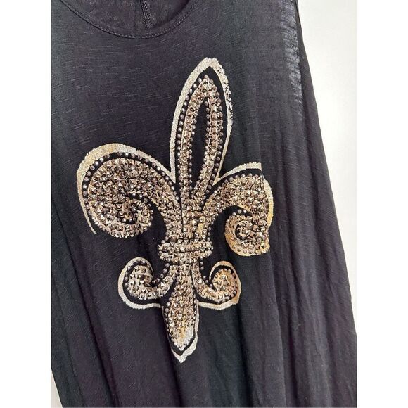 Cover Charge Dress Womens Small Black/Gold Asymmetrical Stretchy‎ - Picture 4 of 5